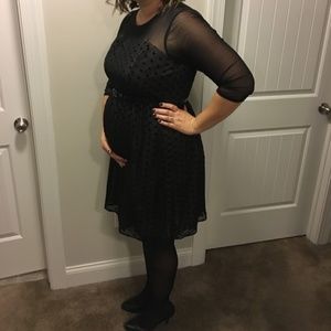 XL Motherhood Black Formal Dress